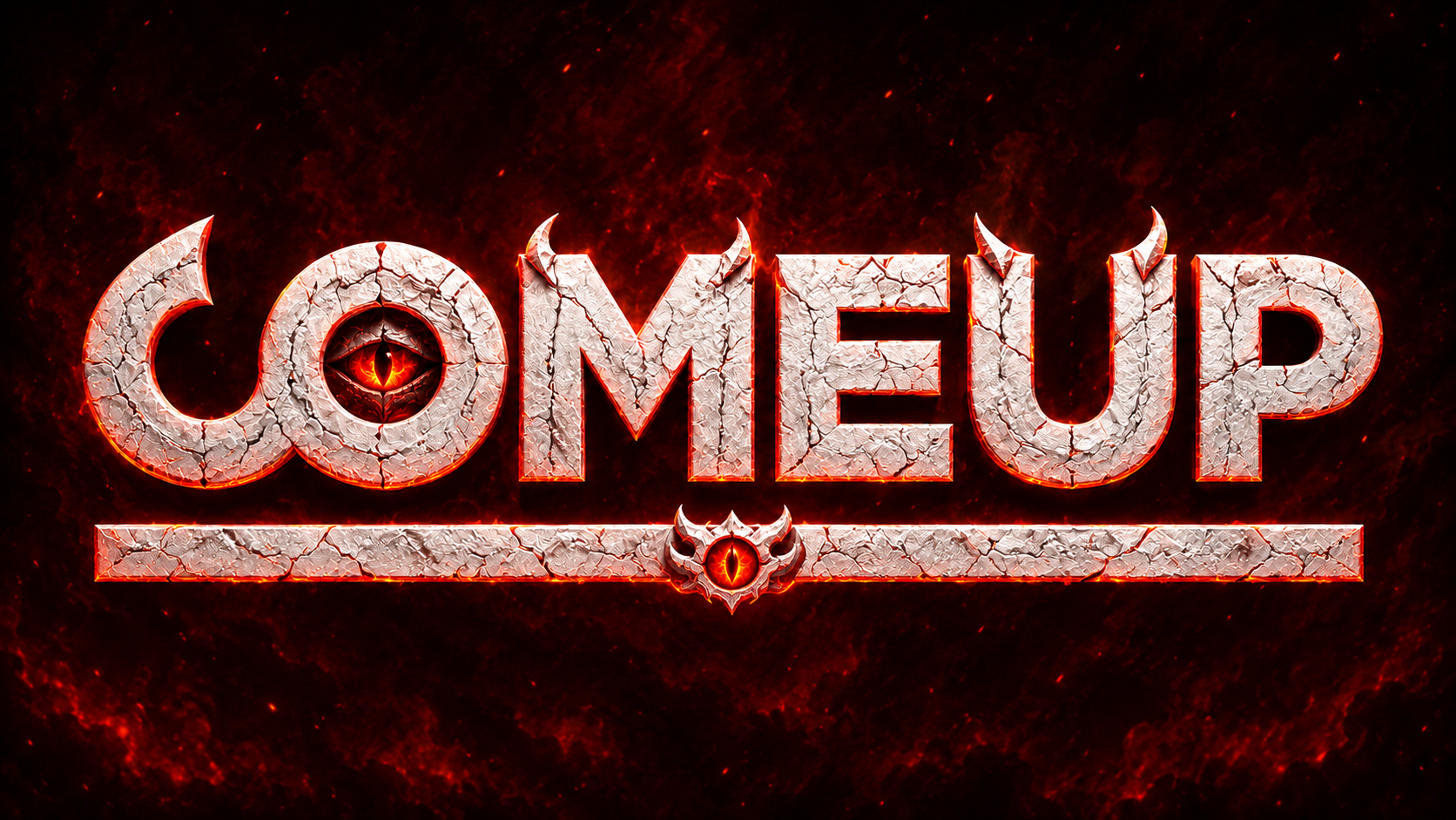ComeUp — demonic logo