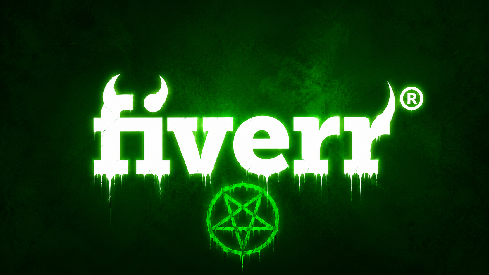 Fiverr — demonic logo